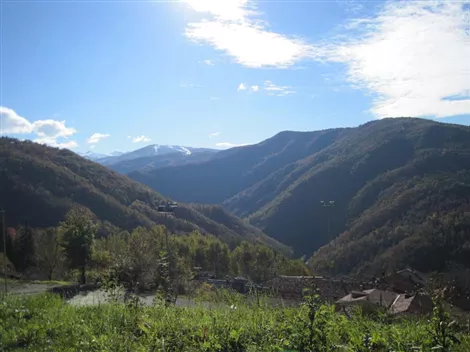 Panorama sulla vallata di Pamparato